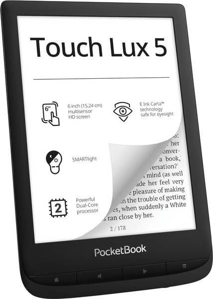 E-raamatu luger Pocketbook Lux 5 Touch, 8 GB