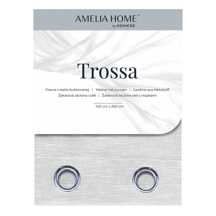 Päevakardin AmeliaHome Trossa 38821, hall, 270 cm x 140 cm