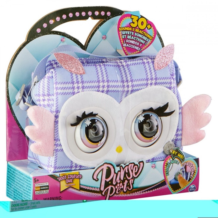 Interaktiivne mänguasi Spin Master Purse Pets Owl 6064118, 70 mm