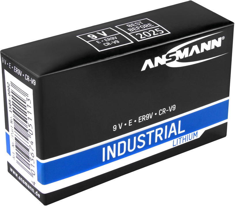 Patareid Ansmann Industrial E / 1604LC, CR-V9, 9 V, 5 tk
