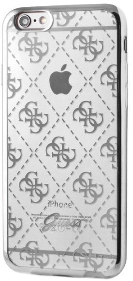 Ümbris Guess 4G Design Silicone Ultra Thin, Apple iPhone 5/Apple iPhone 5S/Apple iPhone SE, hõbe