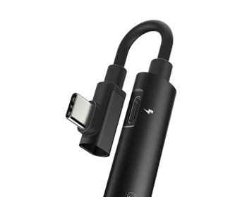 Adapter Hoco LS19 USB-C - 3.5mm/USB-C, must, 0.09 m
